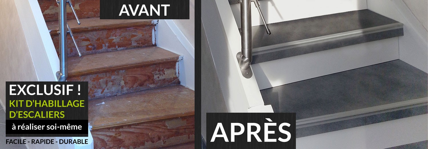 Nouveau kit pro pour rénovation d'escaliers